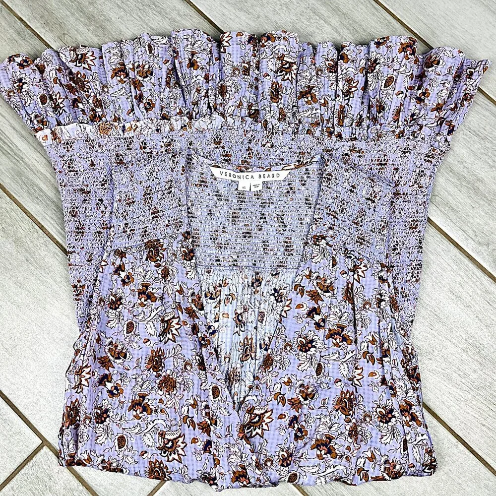 Veronica Beard Cox Dress Lavender Floral – Like New - Picture 9 of 12